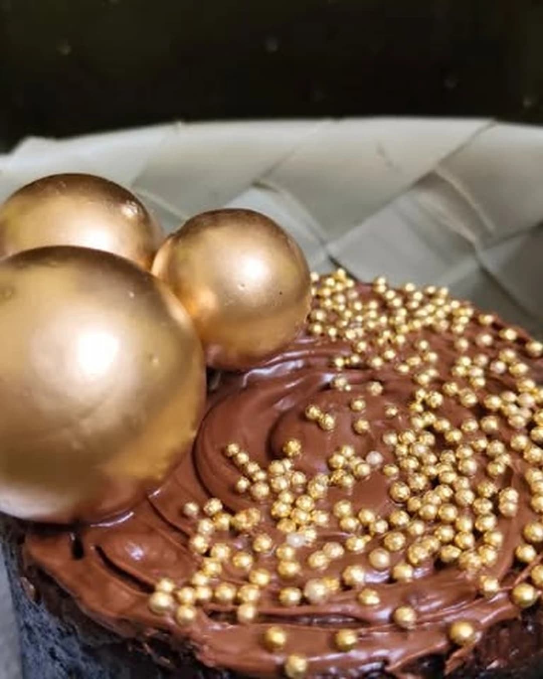Gold-Decorated Chocolate Masterpiece